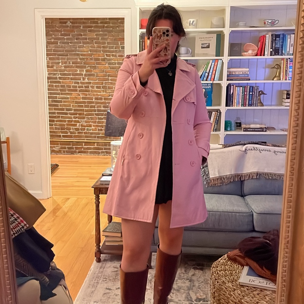 Pink Kate Spade Trench Coat